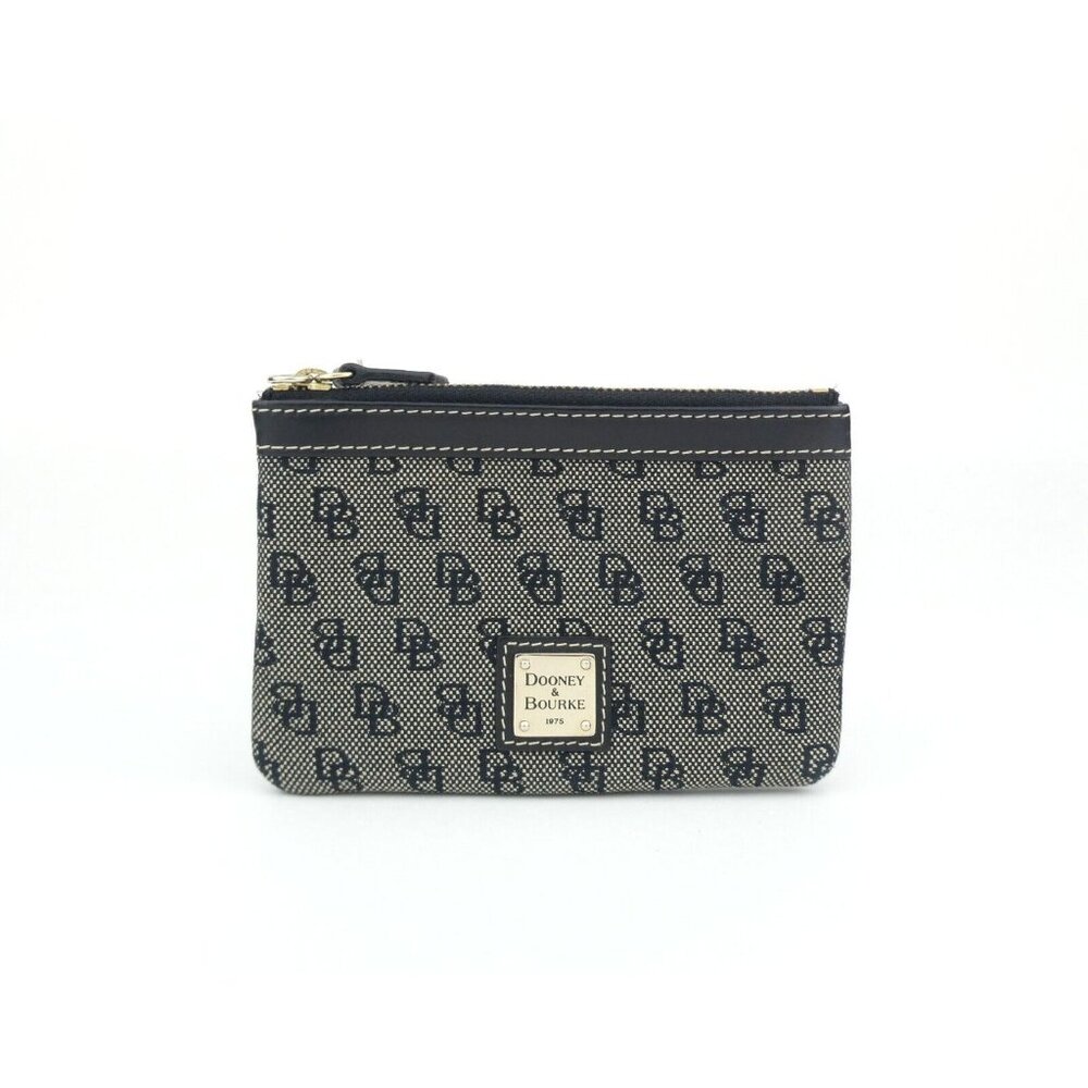 Dooney & Bourke Monogram DB Black Wristlet (no‎ strap)